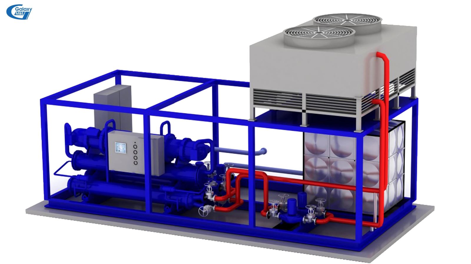 Hệ thống điều hòa Water Chiller.