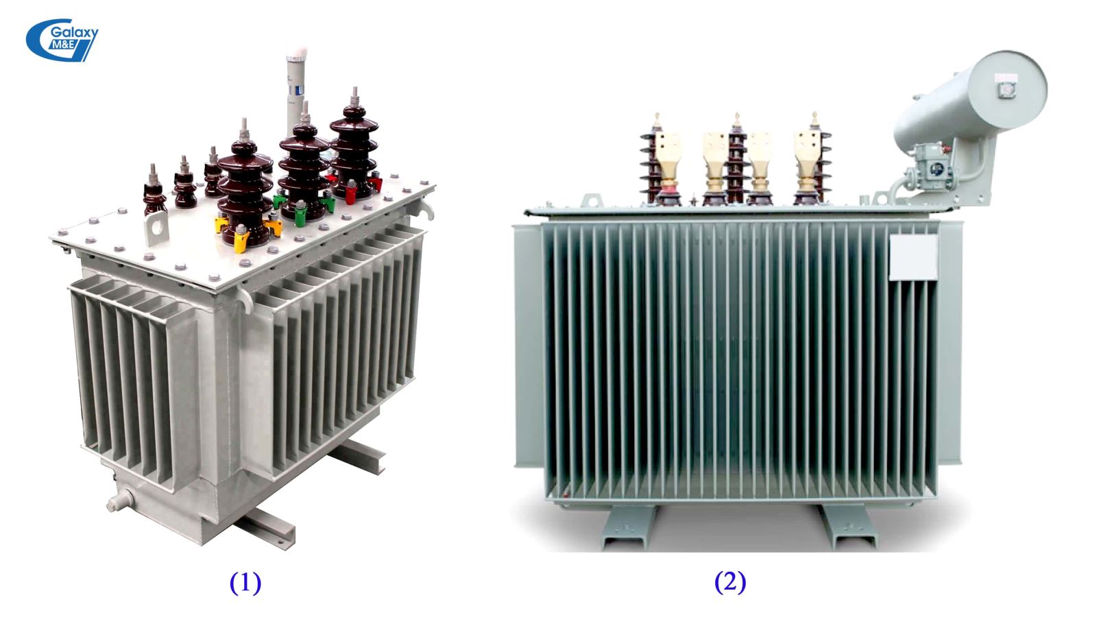 Closed transformers (1) and open transformers (2).