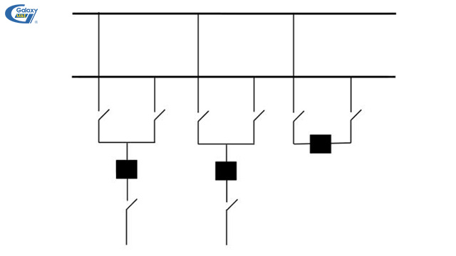 Thiết kế kiểu kết nối kép kết hợp bộ ngắt đơn.